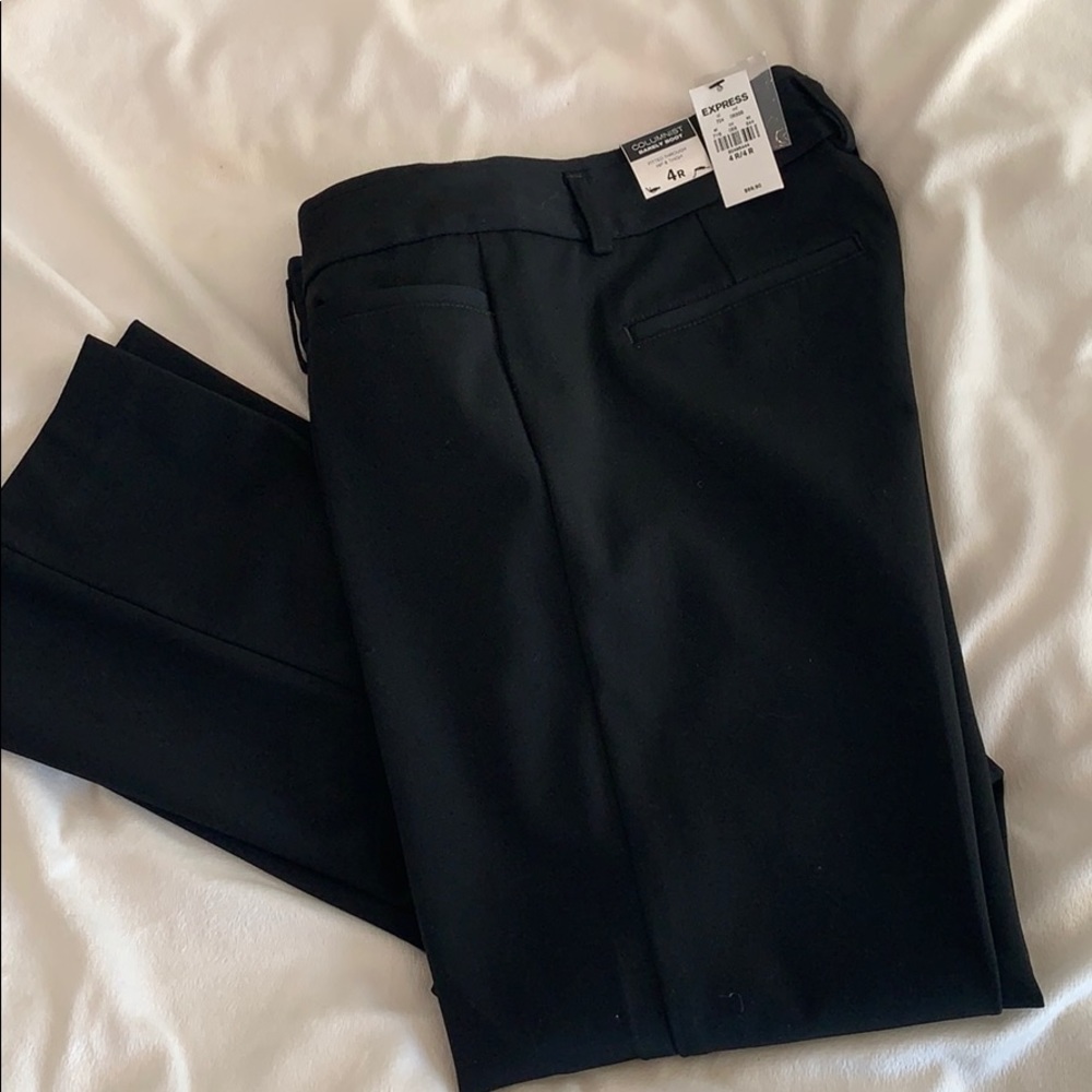 NWTO Express Columnist Barely Boot Black Pants 4 R